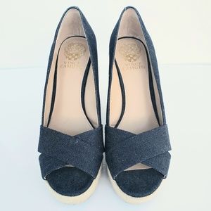 Vince Camuto Espadrille in denim sz 8